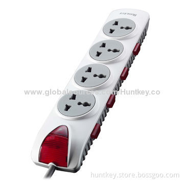 Universal Power Strip with Four Independent Switches